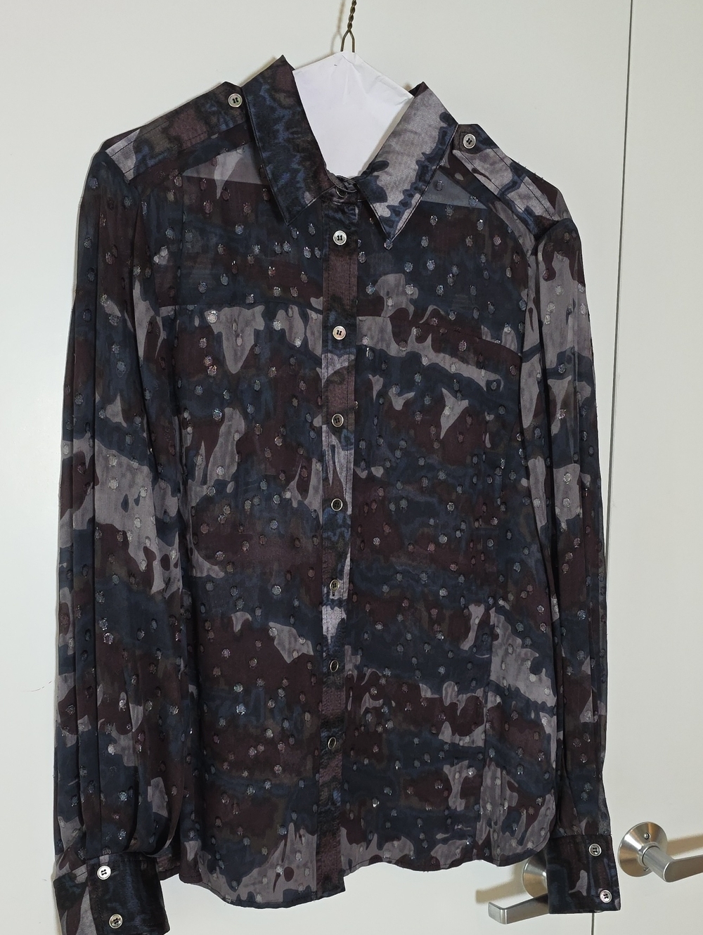 Rachel Roy Signature Long-Sleeve Button-Front Blouse